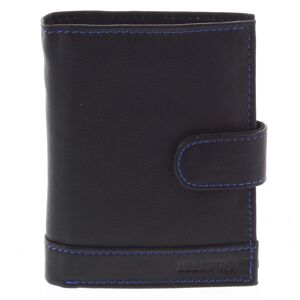 Pánská kožená peněženka černo modrá - Bellugio Garner