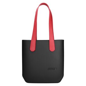 Dámská trendy kabelka Justo J-Half long Abbie - černo-červená