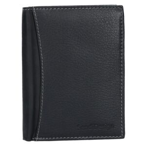 Panská kožená peněženka SendiDesign N4 - černá