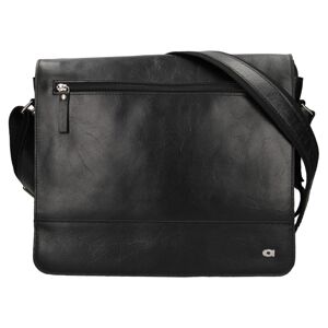 Pánská kožená taška Daag Peters - černá